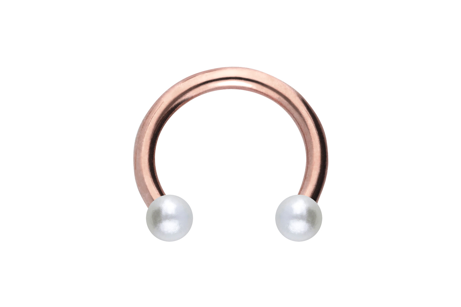 Chirurgenstahl Hufeisenring Piercing SYNTHETISCHE PERLEN
